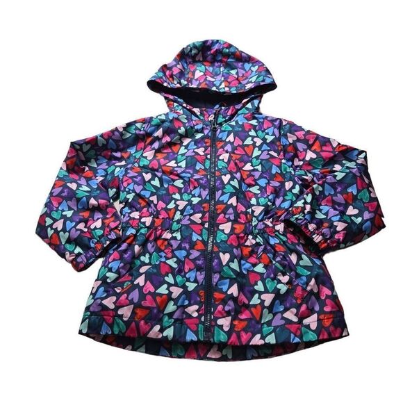 Wonder Nation Heart Rain  jacket XS4/5 - Picture 1 of 7